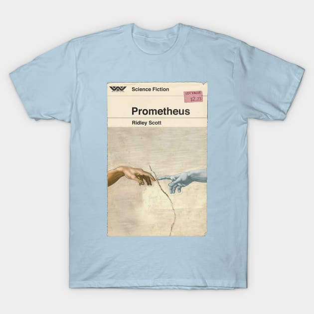 Prometheus Book Cover Tee T-Shirt by trevorduntposterdesign